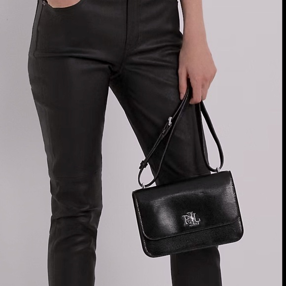 👜 NWT 100% Authentic Ralph Lauren Lizard-Embossed Sophee Leather Bag - Picture 3 of 14